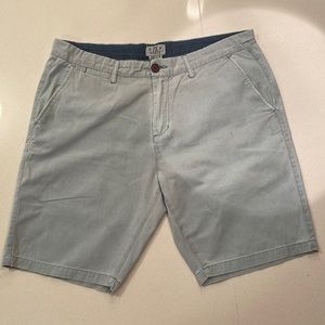 Light Sage - Flat Front Shorts - 32 Waist - 9” Inseam